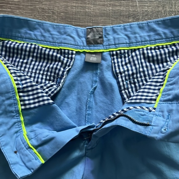 Gap classic khaki shorts, men’s 34 blue - Picture 2 of 4